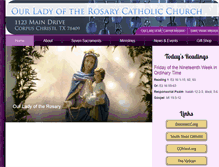 Tablet Screenshot of ourladyoftherosarycc.com